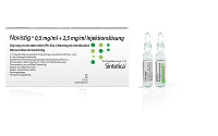 Novistig 0,5 mg/ml + 2,5 mg/ml – Injektionslösung (Sintetica): zur Aufhebung einer nichtdepolarisierenden (kompetetiven) neuromuskulären Rest-Blockade